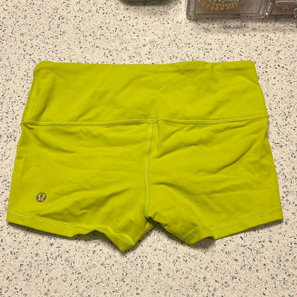 Lululemon neon boogie shorts
